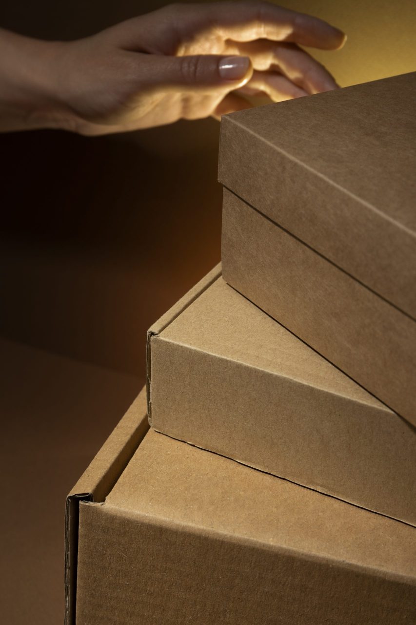 widok z gory na koncepcje tajemniczego pudelka scaled